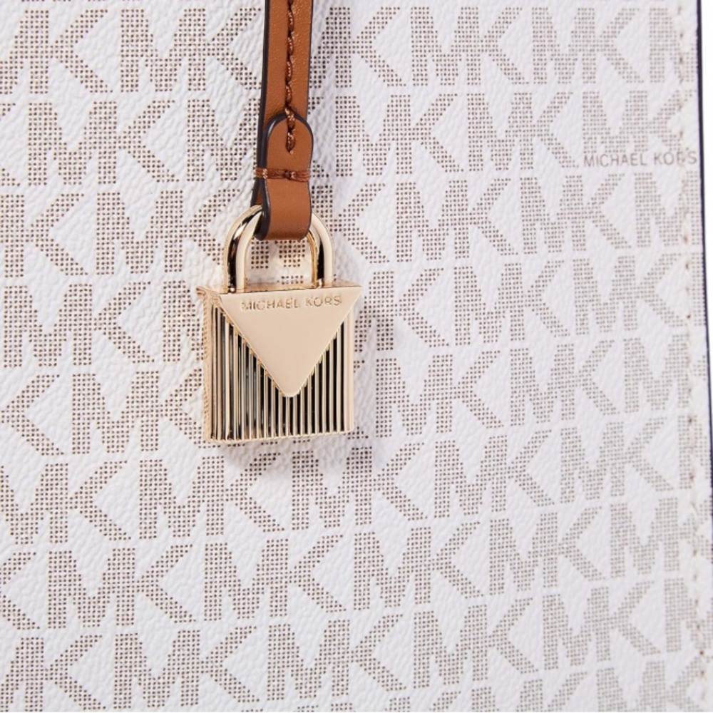 MICHAEL KORS MERCER LG SATCHEL SHOULDER LEATHER BAG 💼 - Picture 5 of 16